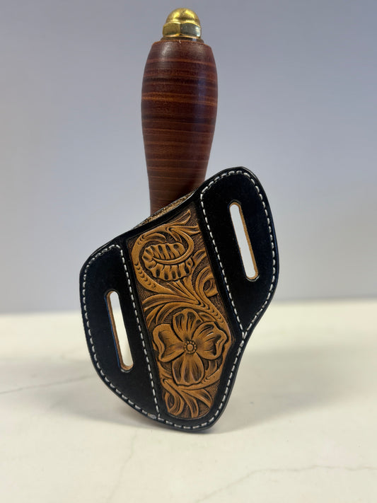 Floral Folding Knife Sheath