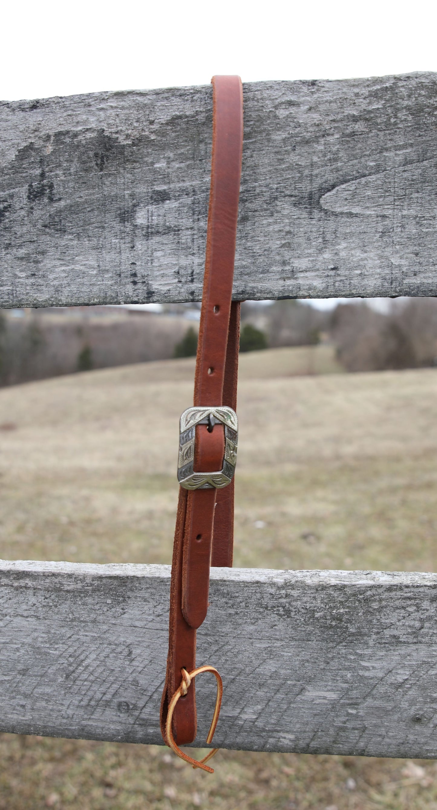 One-Ear Slider Headstall - 3/4" - Fancy Buckle